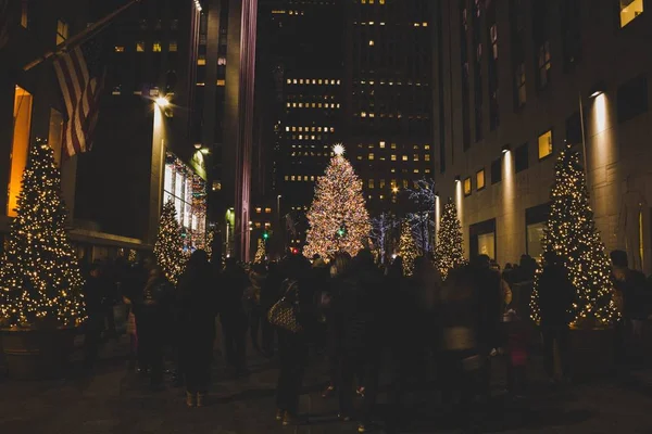 Mooie kerstversiering in New York — Stockfoto