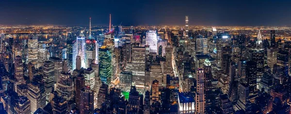 Prachtige panoramische opname van New York City — Stockfoto