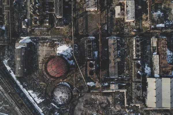 城市废弃工厂 — 图库照片