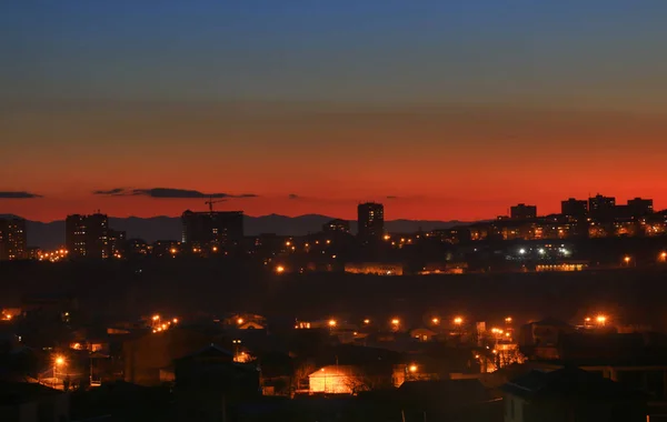 Hermosas luces de ciudad — Foto de Stock