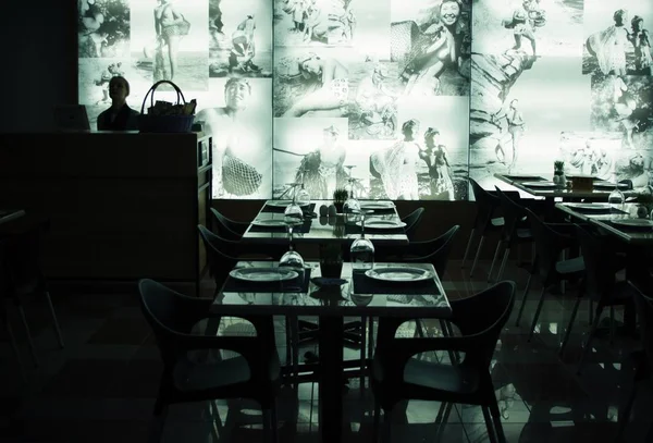 A dark creepy restaurant — Stock Photo, Image