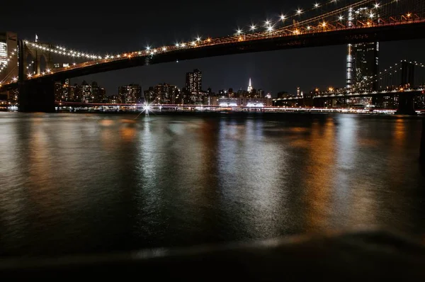 The beautiful bridge of Manhattan — Stock Photo, Image