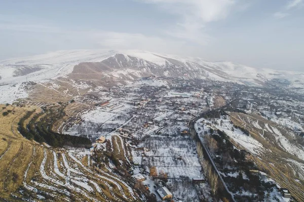 Schöne Drohnenaufnahmen Von Bergen Armenien — Stockfoto