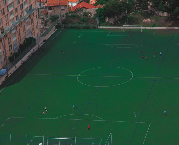 Campo de futebol na Itália — Fotografia de Stock