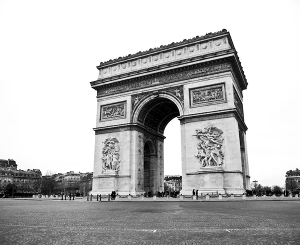 Bela foto do Arco do Triunfo ou monumento do Arco do Triunfo em Paris, França — Fotografia de Stock