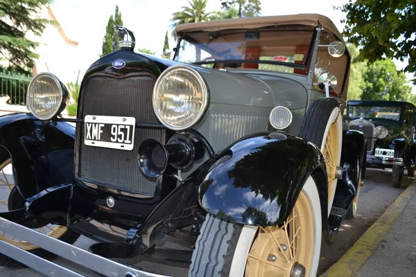 Modelo Viejo Ford Coche Evento Los Coleccionistas — Foto de Stock