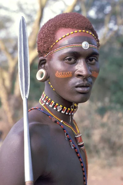 Guerriero di Samburu — Foto Stock