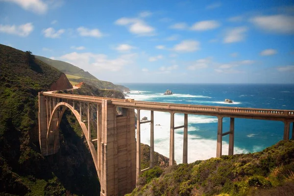 Beautiful Shot Large Arch Bridge View Sea Side — Stock Photo, Image