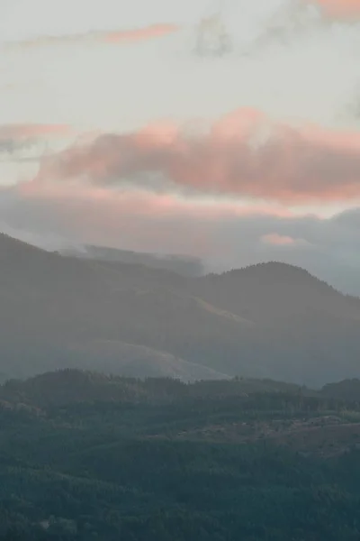 曇り空の下の茶色の丘の美しい垂直ショット — ストック写真