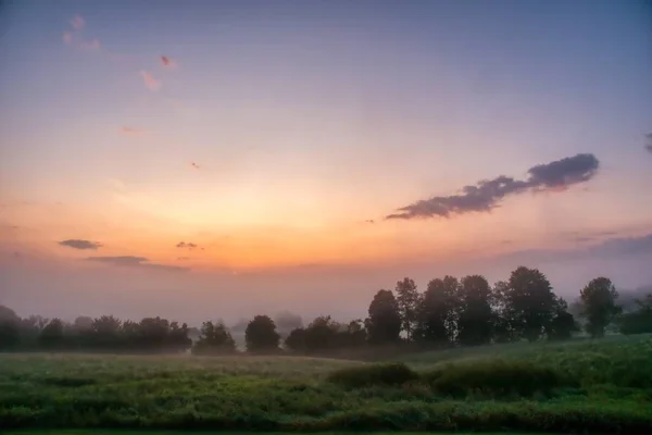 Красивый Пейзаж Восхода Солнца Сельской Местности Северо Западной Пенсильвании Идеальный — стоковое фото