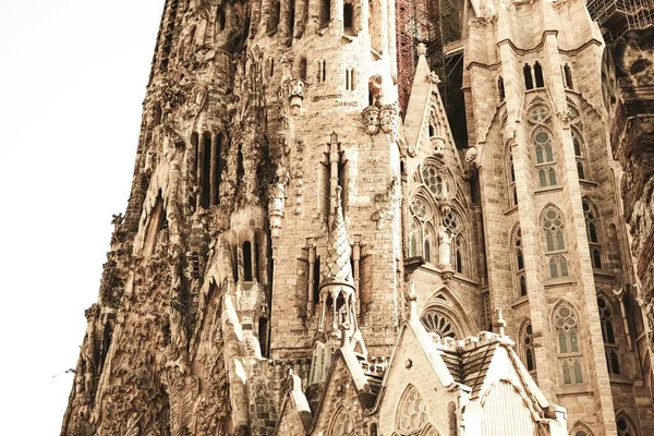Close Templo Expiatório Sagrada Família Durante Dia — Fotografia de Stock