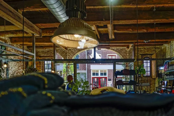 Imagen interior de una cafetería artesanal en Doesburg, Países Bajos —  Fotos de Stock