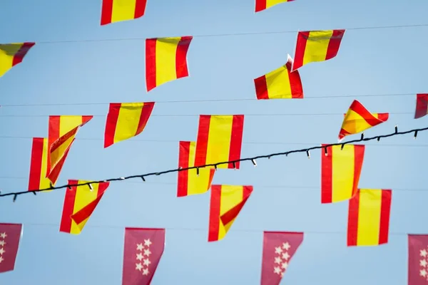 İspanya bayrakları — Stok fotoğraf
