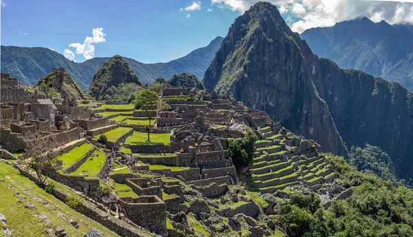 Plan panoramique du Machu Picchu — Photo