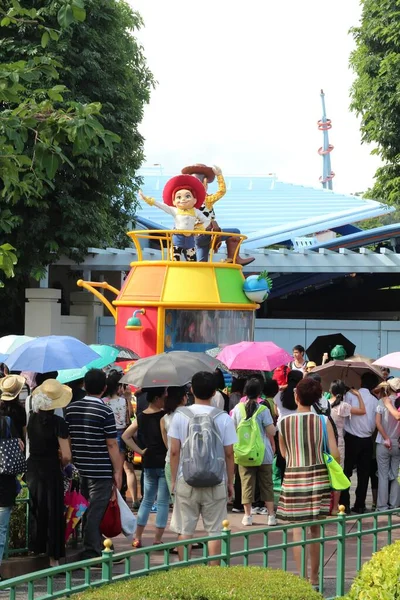 Vertical Shot Parade Taken Hong Kong Disneyland — Stock Photo, Image