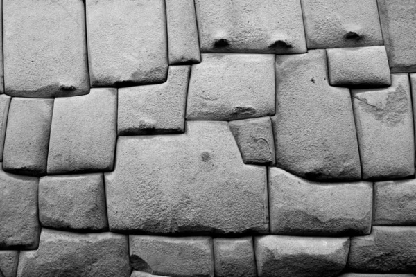 Vodorovný záběr šedé kamenné stěny. Ideální pro pozadí. — Stock fotografie