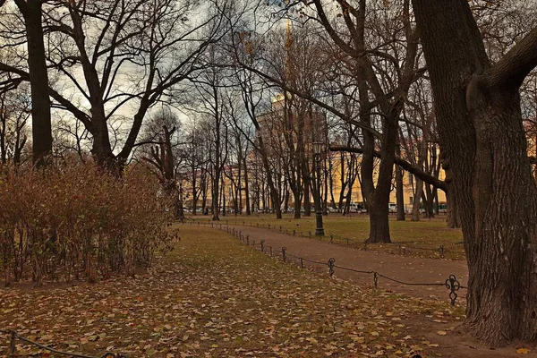 Belo Parque São Petersburgo Outono — Fotografia de Stock