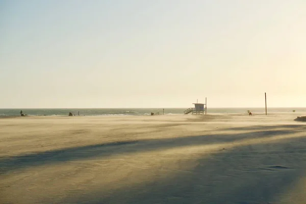 Sonne über Strand und Meer — Stockfoto