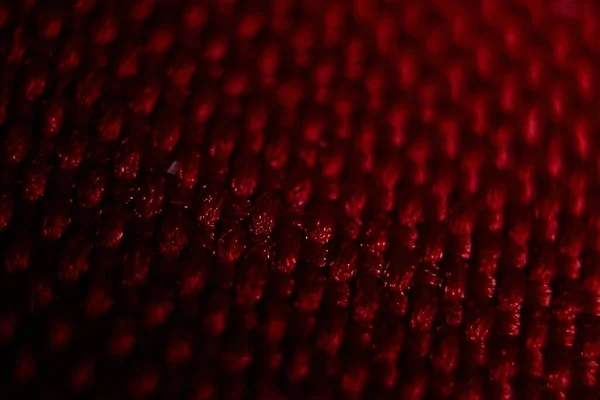 Eine Nahaufnahme Aus Rotem Webstoff Ideal Für Hintergrund Oder Tapete — Stockfoto