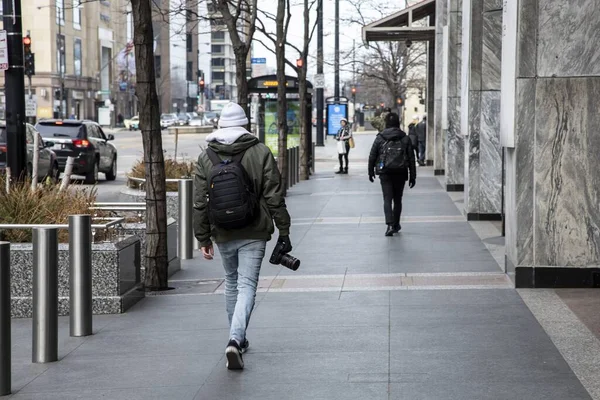 Chicago Stati Uniti Mar 2020 Strade Del Centro Del Michigan — Foto Stock