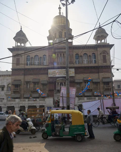 Delhi India 2017 Střechy Městské Fasády Indii — Stock fotografie