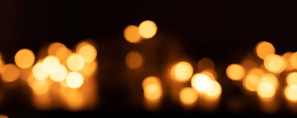 Dark Blurred Background Lights Bokeh Effect — Stock Photo, Image