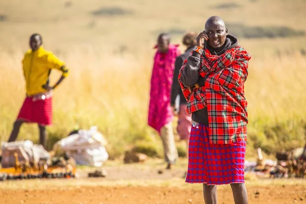 Masai Mara Ισπανια Αύγουστος 2019 Γνωρίζοντας Την Τοπική Κουλτούρα Των — Φωτογραφία Αρχείου