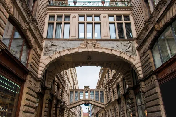 Low Angle Shot Museum Communism Daytime Prague Czech Republic — Stock Photo, Image