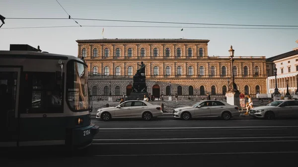 Picture Marienhof Munich Germany Street Full Cars — Stock Photo, Image