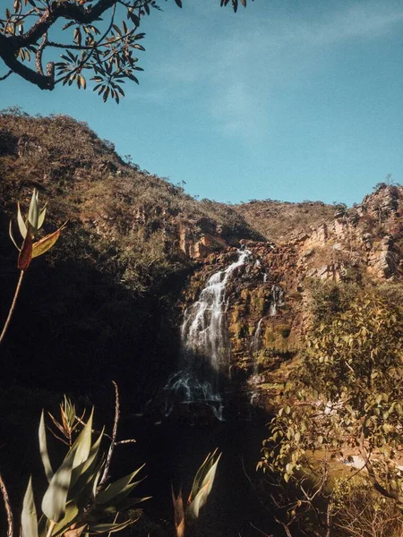 Uma Bela Cachoeira Minas Gerais Brasil — Fotografia de Stock