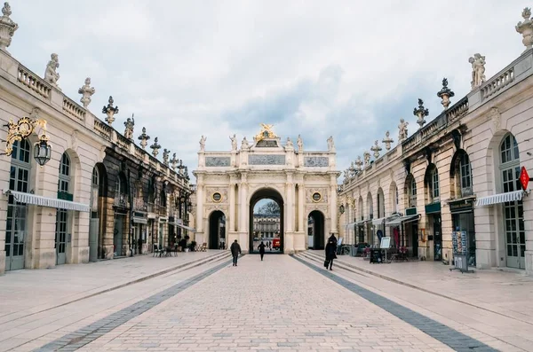 Nancy Franciaország Május 2020 Gyönyörű Táj Lövés Arc Triumphe Nancy — Stock Fotó