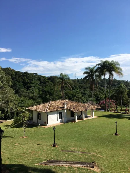 Beau Bâtiment Ancien Dans Campagne Rio Janeiro Forêt — Photo