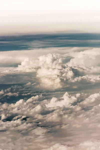 Eine Schöne Aufnahme Flauschig Weißer Wolken Tag — Stockfoto