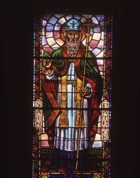 Los Angeles United States February 1992 Stained Glass Depiction Saint — 图库照片