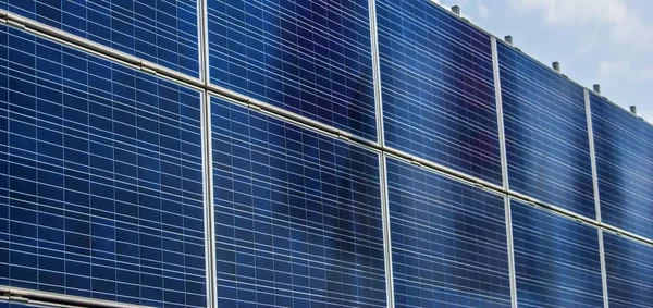 Primer Plano Paneles Solares — Foto de Stock
