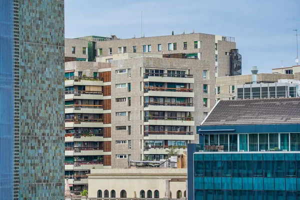 Fachada Construção Barcelona Espanha Arquitetura Europa — Fotografia de Stock