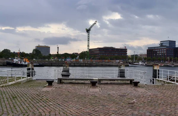Kiel Γερμανια Μαρ 2020 Θέα Στο Λιμάνι Του Κιέλου Κάποια — Φωτογραφία Αρχείου
