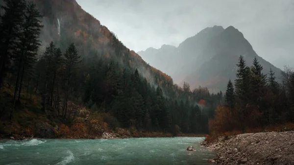 Beau Cliché Parc National Triglav Slovénie Automne — Photo