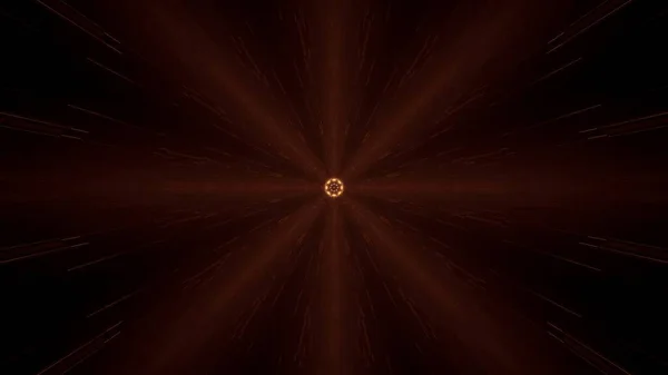 Візуалізація Футуристичної Ілюстрації Абстрактного Візерунка Сяючими Неоновими Вогнями Темному Тлі — стокове фото