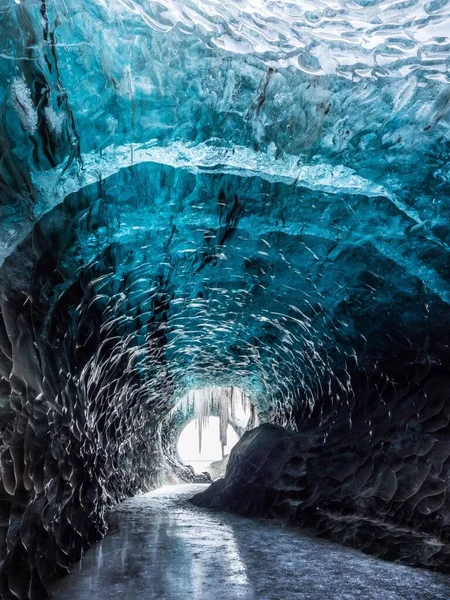 Zlanda Bir Buz Mağarasında — Stok fotoğraf