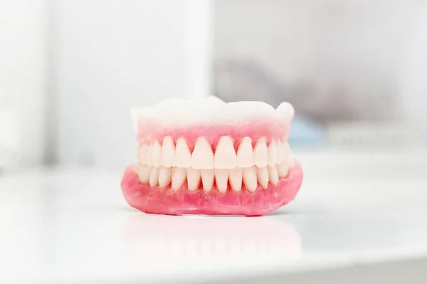 Artificial Teeth Full Mouth Dental Office — Stock Photo, Image