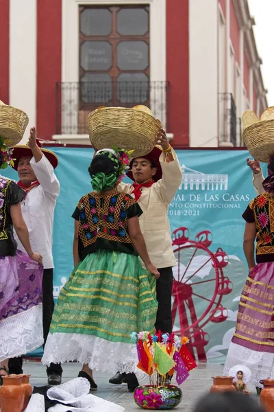 San Cristobal Las Casas México Abr 2019 Danças Tradicionais Durante — Fotografia de Stock