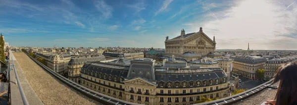 Grande Ângulo Tiro Dos Edifícios Cidade Paris França — Fotografia de Stock