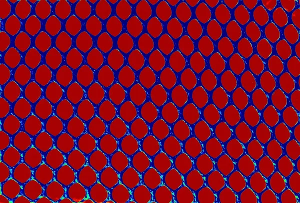 Eine Illustration Eines Blauen Musters Auf Einer Roten Oberfläche Gut — Stockfoto
