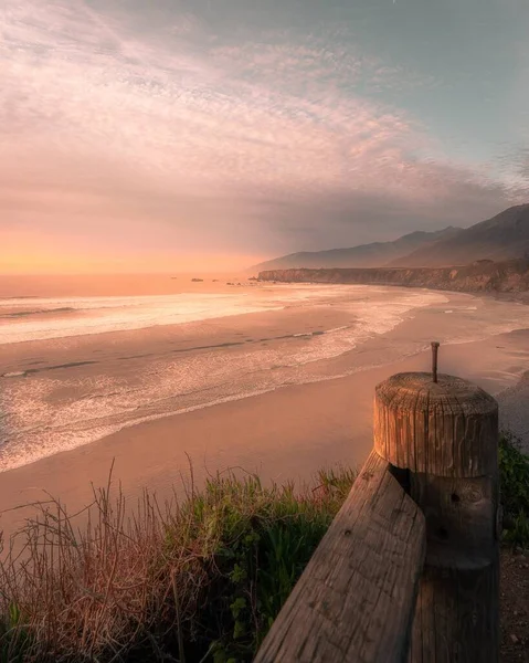 Vertical Shot Beach Sunset — Stock Photo, Image