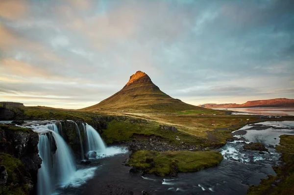 Gyönyörű Kilátás Nyílik Grundarfjordur Hegyre Izlandon — Stock Fotó