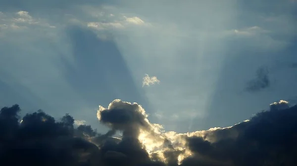 Belle Vue Lever Soleil Avec Ciel Nuageux — Photo