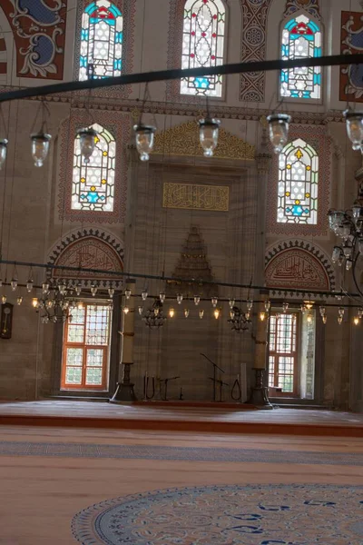 Diseño Interior Una Mezquita Estambul Turquía — Foto de Stock