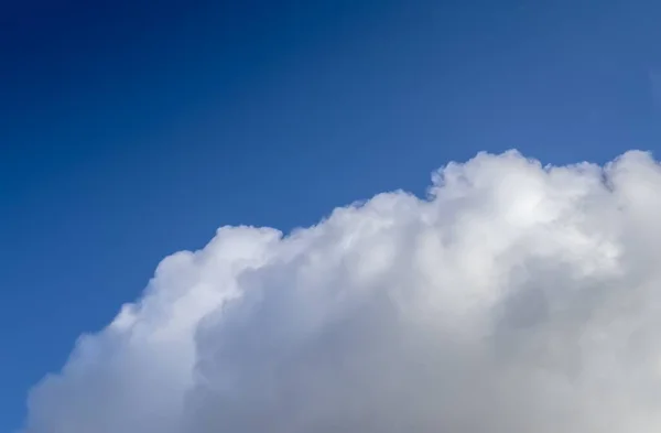 Sebuah Gambar Sudut Rendah Dari Langit Biru Berawan Siang Hari — Stok Foto