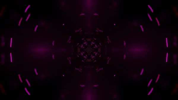 Ілюстрація Футуристичного Фону Абстрактними Сяючими Фіолетовими Неоновими Вогнями Відмінно Підходить — стокове фото